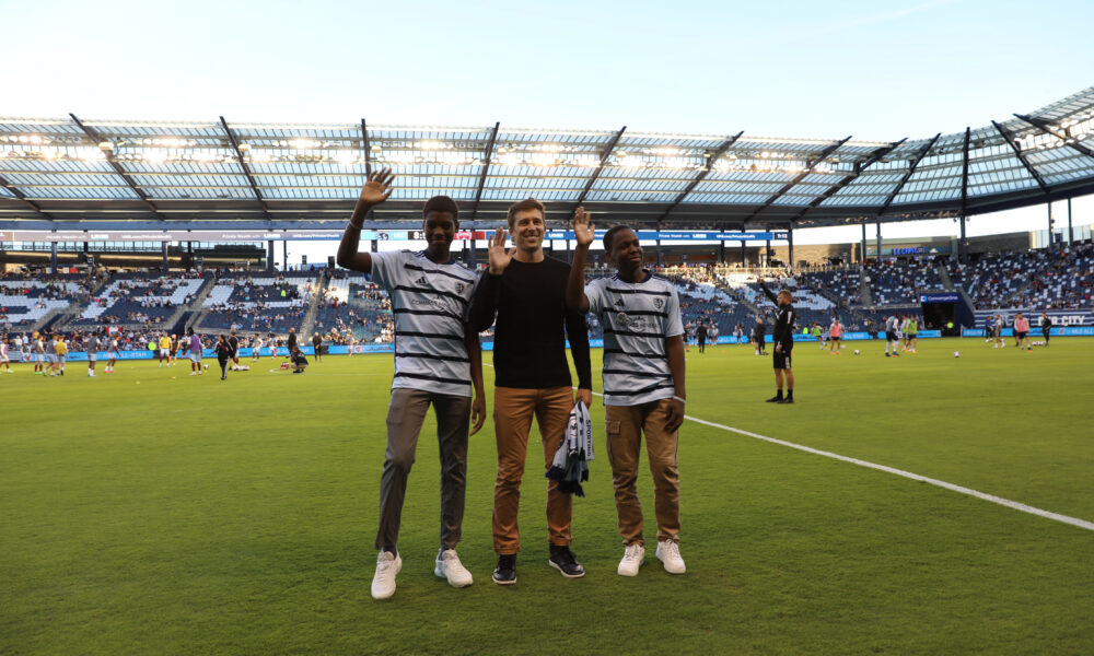 Mohamed and Baradin with Matt Besler
