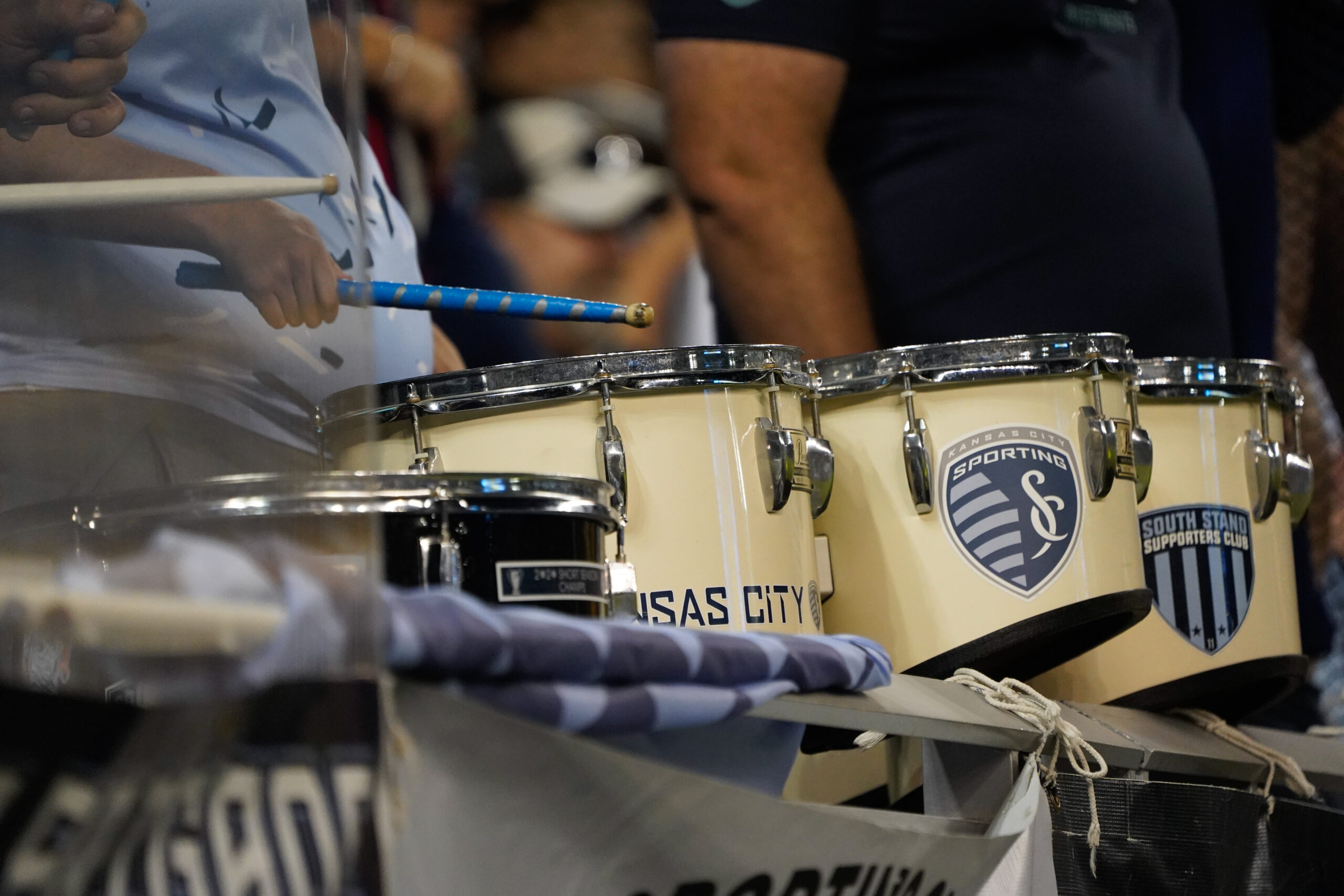 Sporting KC fans drums